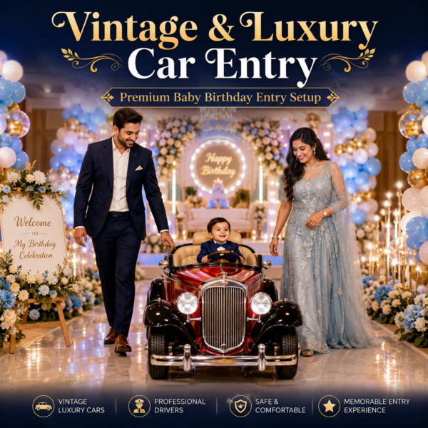 Vintage And Luxury Car Entry