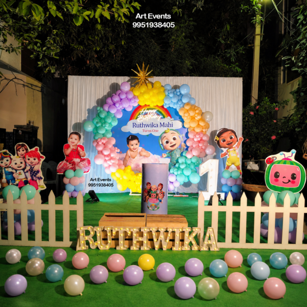 Cocomelon Rainbow Theme Decor TD#62