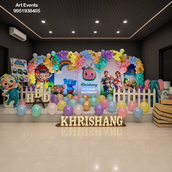 Cocomelon Rainbow Theme Decor TD#27