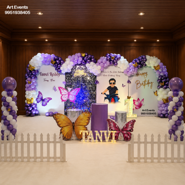 Purple Butterfly Theme Decor TD#33