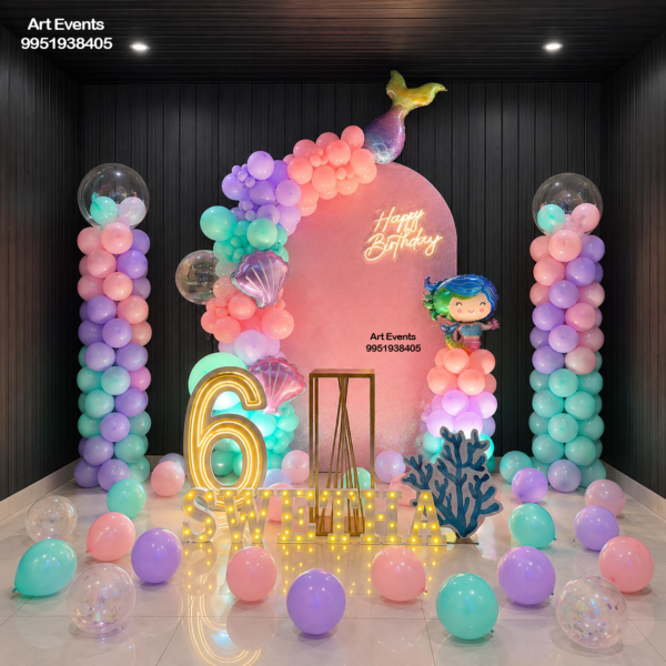 Pastel Mermaid Theme Decor TD#36