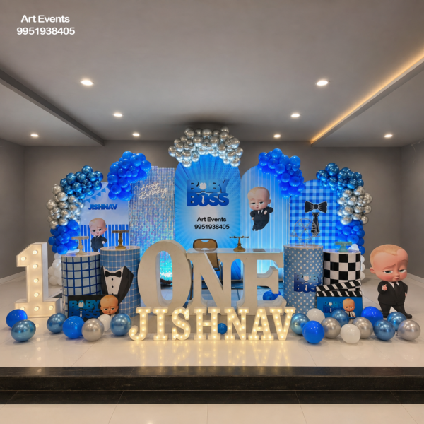 Blue Baby Boss Theme Decor TD#48