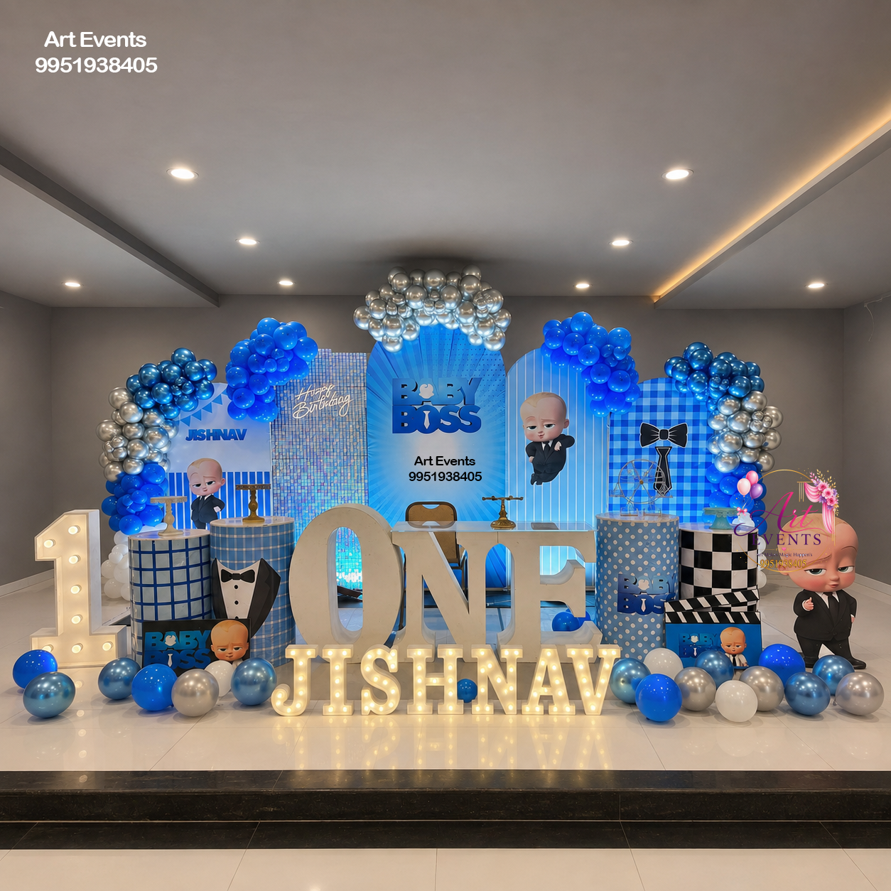Blue Baby Boss Theme Decor TD#48
