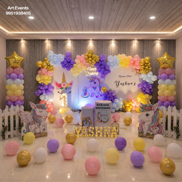 Pastel Unicorn Theme Decor TD#52