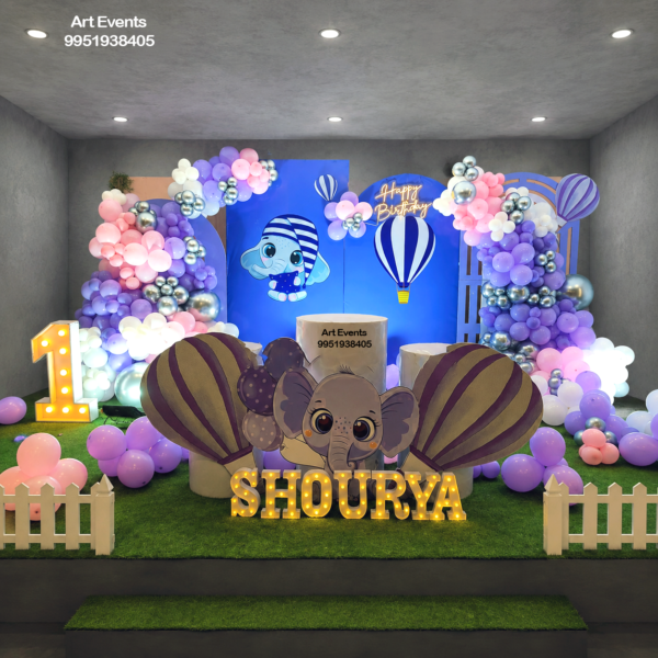 Elephant Hot Air Theme Decor TD#53