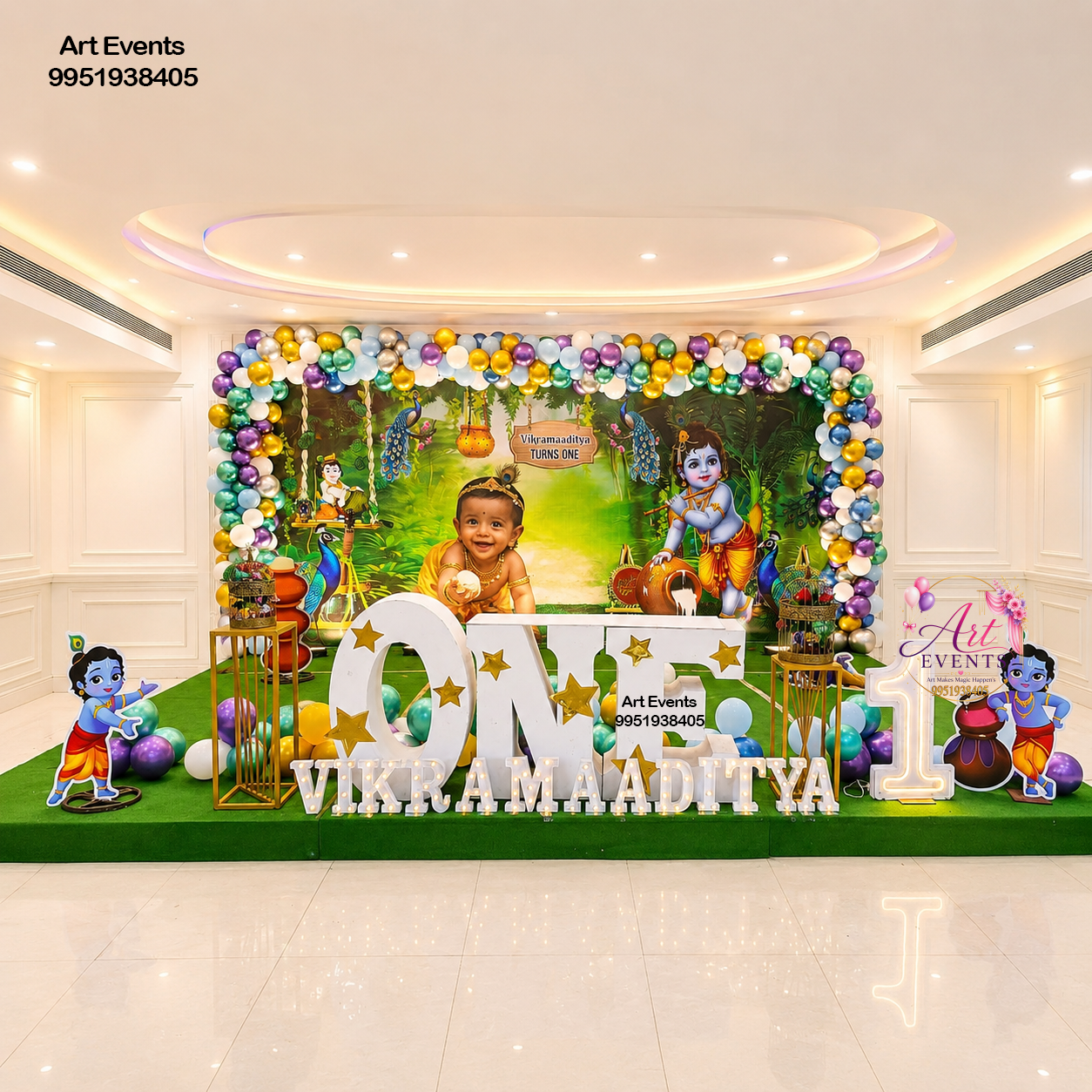 Little Krishna Theme Decor TD#54