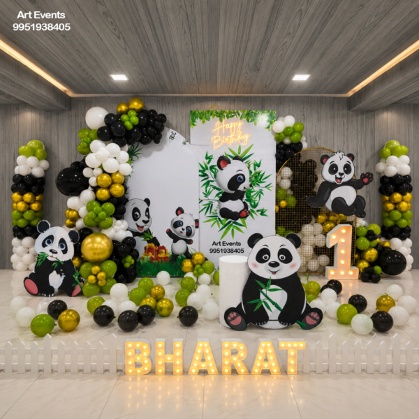 Panda Green Black Theme Decor TD#75