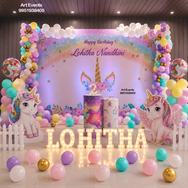 Magical Unicorn Theme Decor TD#60