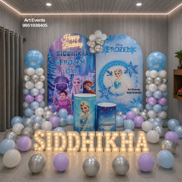 Frozen Princess Theme Decor TD#38