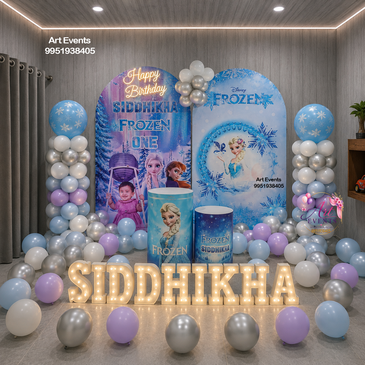 Frozen Princess Theme Decor TD#38