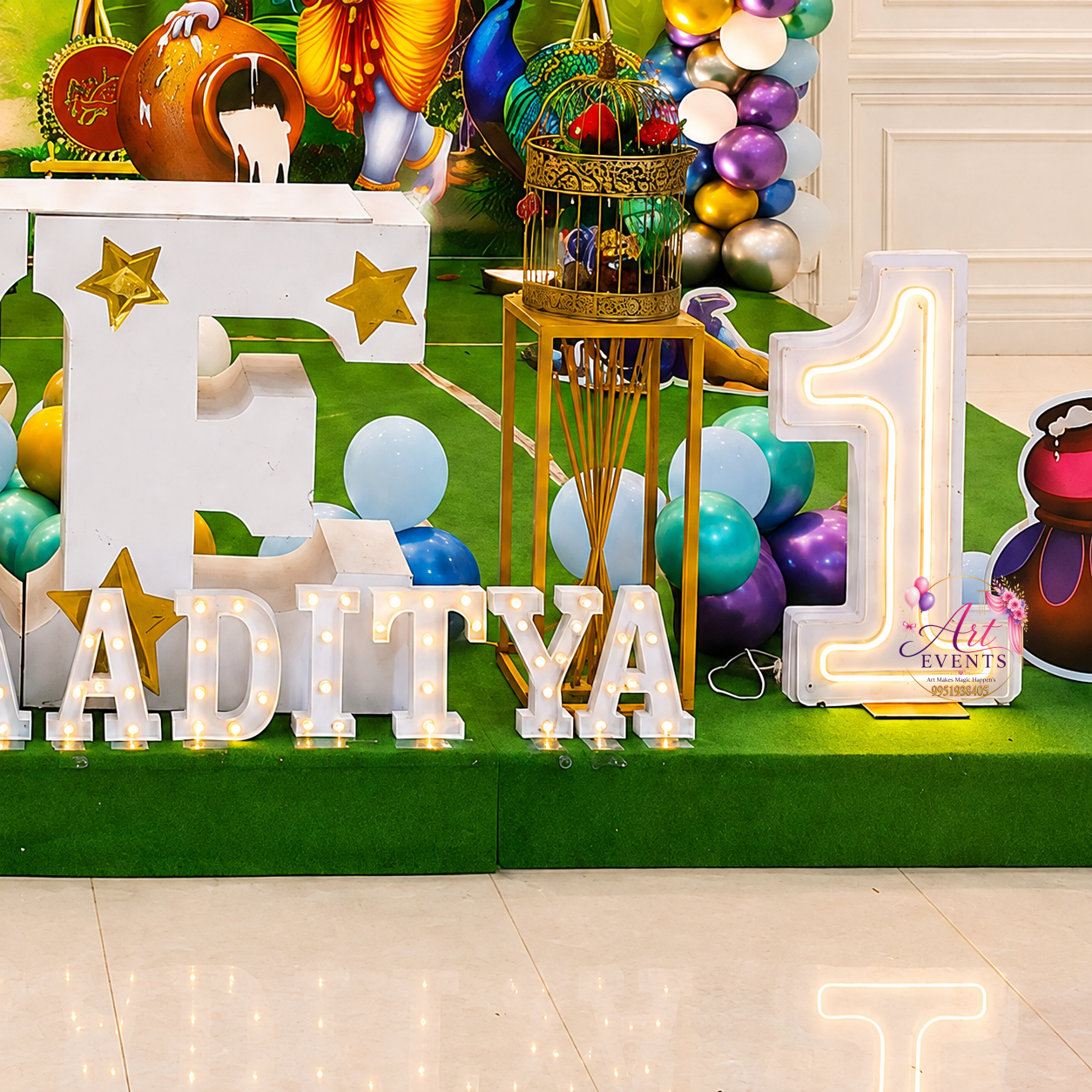 Little Krishna Theme Decor TD#54 - Image 2