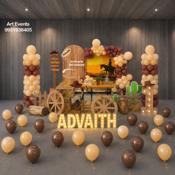 Wild Cowboy Theme Decor TD#22