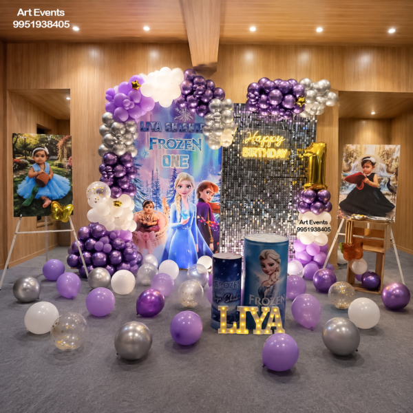 Frozen Silver Theme Decor TD#30