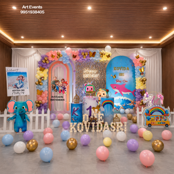 Cocomelon Shark Theme Decor TD#89