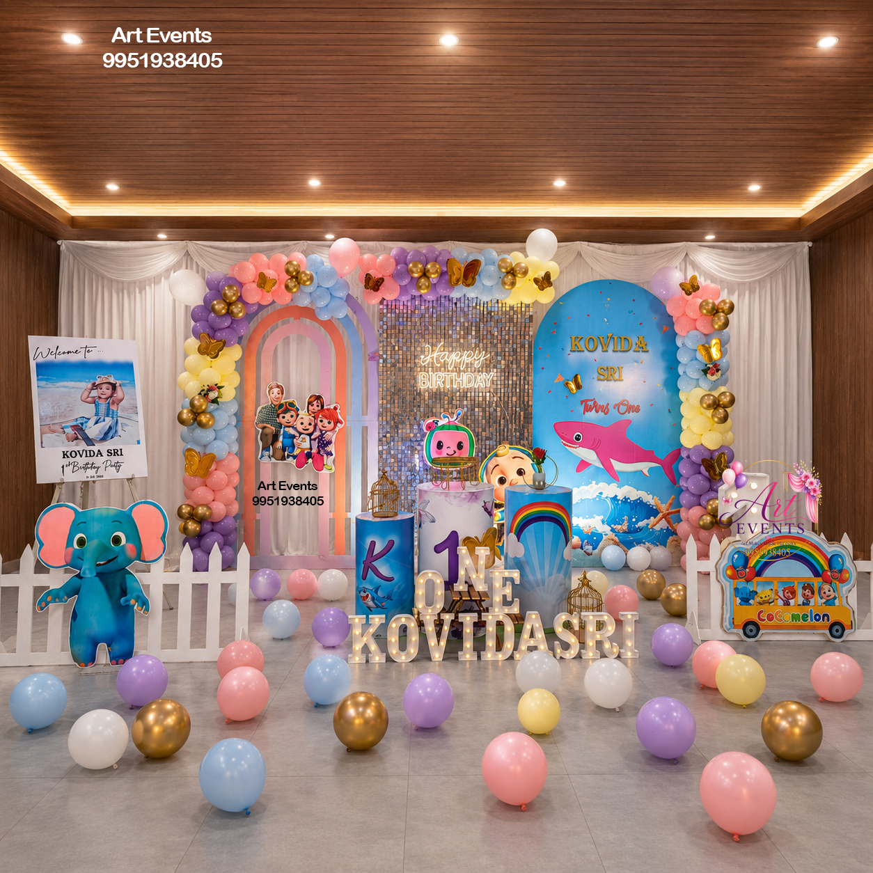 Cocomelon Shark Theme Decor TD#89
