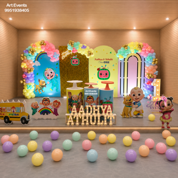Cocomelon Colorful World  Theme Decor TD#91